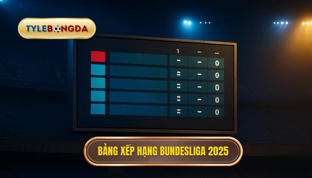 Bảng xếp hạng Bundesliga 2025